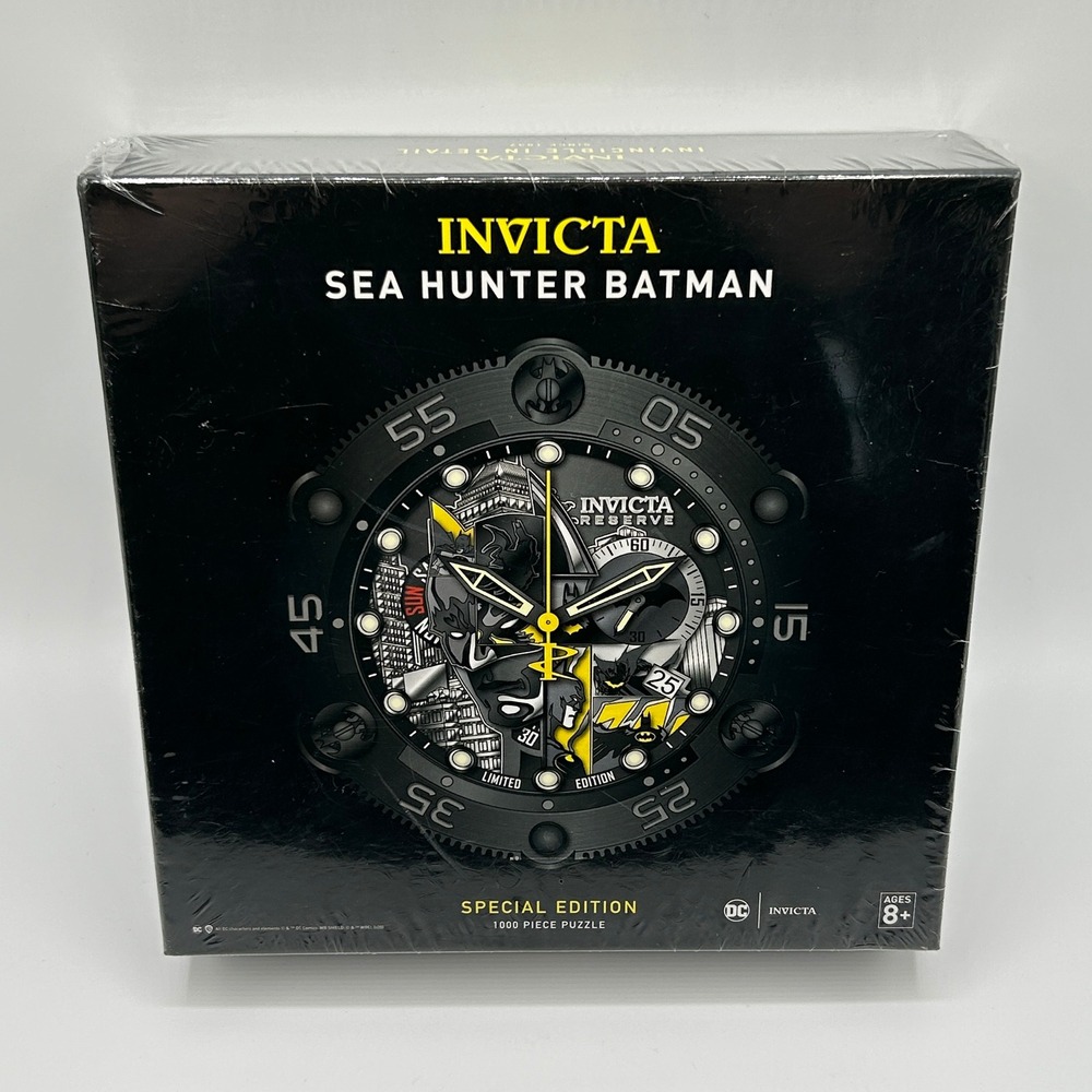 Invicta Sea Hunter Batman Special Edition‎ 1000 Piece Jigsaw Puzzle Ages 8+ NEW